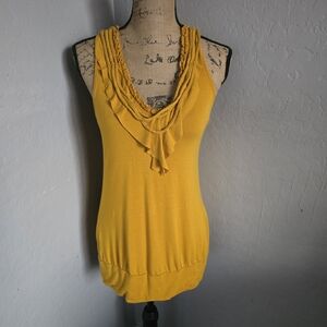 Y2K Charming Charlie's Yellow Tank size S